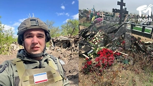 Вандалы превратили в пепелище могилу трагически погибшего военкора Федорчака в Крыму