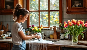 Женщина, а не посудомойка: Life.ru узнал, сколько россиянок не против бытовой техники на 8 Марта