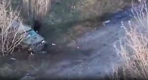 Сапёры ВС РФ подорвали бронемашину ВСУ, заминировав маршрут дронами