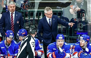 Главный тренер Ларионов назвал вылет СКА из Кубка Гагарина полным разочарованием