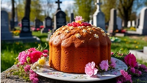 Церковь напомнила, что оставлять куличи на кладбище — не православная традиция