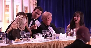 Появилось видео эвакуации Трампа из-за стрельбы на мероприятии в Вашингтоне