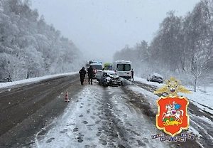 В Подмосковье два человека погибли в ДТП из-за скользкой дороги