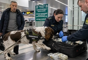 «Хорошая девочка» Ева вывела таможенников на $40 тысяч в ручной клади пассажира