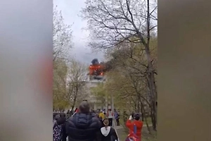 В многоэтажке на юго-востоке Москвы вспыхнул пожар, один человек госпитализирован