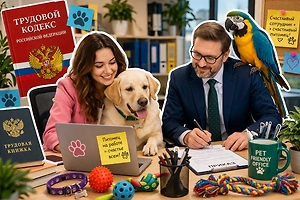 Можно ли брать питомца на работу: плюсы, минусы и как организовать офисную жизнь с собакой или кошкой