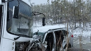 Два человека погибли в ДТП с автобусом из-за майского снегопада в ХМАО