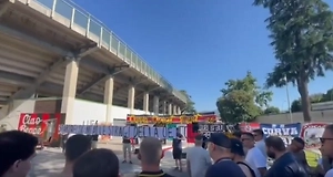 Фанаты итальянского «Луккезе» провели акцию в память о жертвах теракта в ЛНР