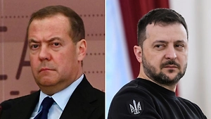 Медведев припомнил Зеленскому деда-фронтовика после перезахоронения Мельника