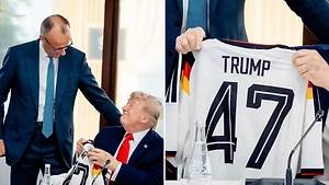 Мерц подарил Трампу футболку сборной Германии с номером 47 на день рождения