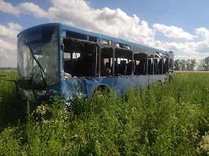 Под Кемерово столкнулись автобус и грузовик, 1 человек погиб, 10 пострадали