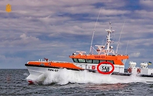 Появилось фото подбитого «Геранью» катера ВСУ в Чёрном море
