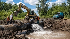 Семь городов ДНР остались без воды из-за прорыва магистрального водовода