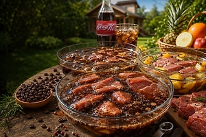Маринады без уксуса, но с кофе, кока-колой и фруктами: они спасут ваш шашлык