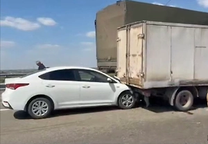 12 машин разбились в массовом ДТП на трассе «Новороссия» из-за дыма от пожара