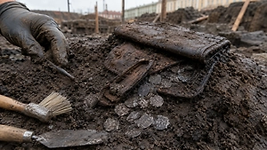 Кошелёк шведского солдата XVII века нашли археологи в Петербурге