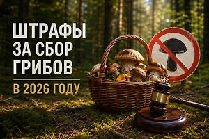 Штраф за сбор грибов 2026: разбираем новые правила с 1 сентября