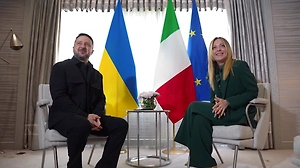 Зеленский встретился с премьером Италии Мелони