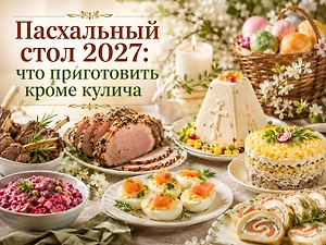Пасхальный стол 2027: что приготовить кроме кулича
