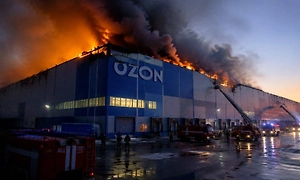 При атаке беспилотников на склад Ozon в Махачкале пострадали несколько человек