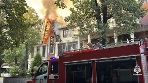 Пожар в ресторане в Уфе локализовали на площади 670 квадратов