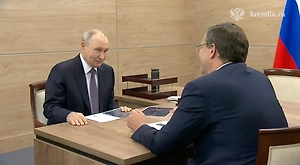 Рабочий разговор на Волге: Путин встретился с Никитиным