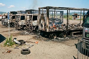 «Искандеры» устроили ад под Киевом: Около 40 фур для запуска БПЛА превратились в металлолом