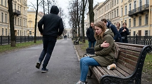 Петербурженку ударили ножом, когда она пила кофе на лавочке, — нападавший спокойно ушёл