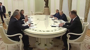 Путин встретился с Додиком и премьером Республики Сербской Миничем