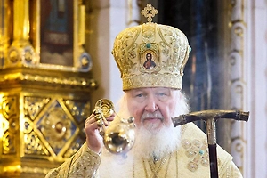 Патриарх Кирилл встретил мощи Дмитрия Донского в храме Христа Спасителя