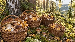 На Урале грибники выносят из лесов огромные корзины с лешьим мясом