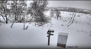 Обрушение подвесного моста в Калужской области сняли на видео