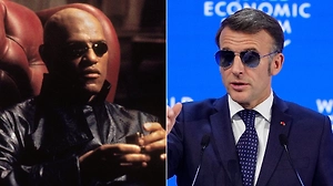 Макрона накрыла гора «очкастых мемов» после выступления в Давосе