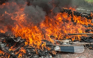 Площадь пожара на нефтебазе в Тихорецке выросла до 3,8 тыс. кв. м