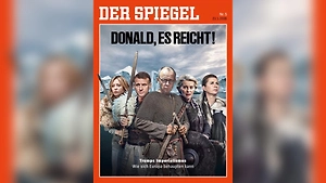 Spiegel поместил на обложку политиков ЕС с мечами против «империализма Трампа»