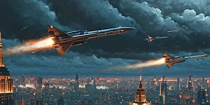 Момент мощной ракетной атаки во Львовской области попал на видео