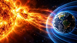 На Земле началась слабая магнитная буря уровня G1