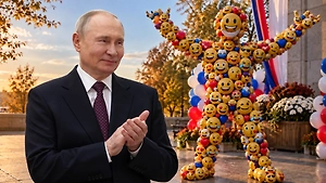 Тест: Слабо угадать, кого или что на фото с Владимиром Путиным мы спрятали за смайликом?