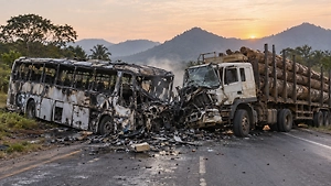 Обгон закончился пожаром: ДТП с автобусом в Танзании унесло не менее 35 жизней