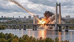 В Киеве заявили об ударе по крупнейшему мосту, движение перекрыто