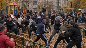 В Петербурге арестованы 42 человека после массовой драки на детской площадке