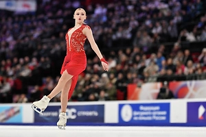 Фигуристка Софья Муравьёва расплакалась после короткой программы в Казани