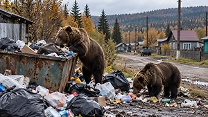 Медведи атакуют посёлки ради объедков: В Сибири и на Дальнем Востоке экстренно прячут мусор