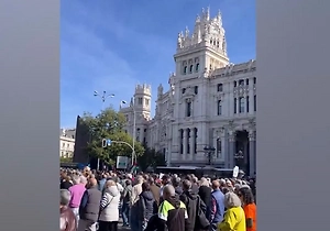 Тысячи пенсионеров вышли на протест в Мадриде с требованием повысить выплаты