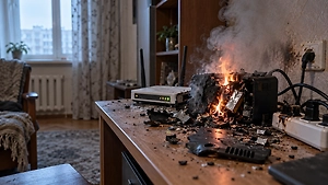 У украинцев массово взрываются бесперебойники для Wi-Fi в квартирах