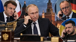 Макрону, Мерцу или Зеленскому? Песков объяснил, на чьи звонки ответит Путин