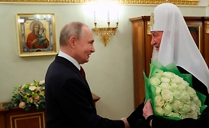 Путин поздравил патриарха Кирилла с Днём интронизации