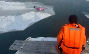 Восьмилетняя девочка провалилась под лёд на реке Оби в Новосибирске