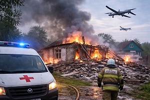 Дроны ВСУ полностью разрушили медпункт и ранили женщину в Брянской области