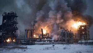 В ЛНР после ночной атаки беспилотников загорелись объекты ТЭК